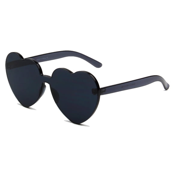 Black Heart Sunglasses - Romantic Shape UV Protection Valentine’s Day Fashion Shades
