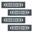 thumbnail image 1 of Black Heat Air Grille Registers Wall Mount Air Vent Pack of 4 Renovators Supply, 1 of 2