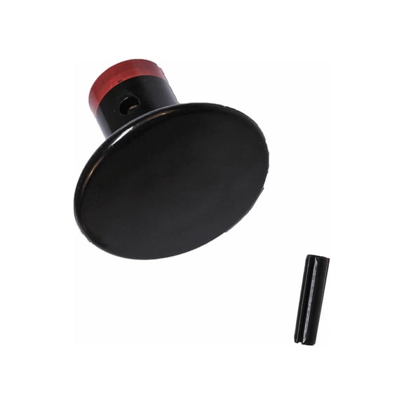 Black Heavy Duty Air Brake Valve Knob - Push/Pull Valve Knob Replaces 241866, Velvac 034052, MCI 4G-22-127, Bendix BEN-241866,