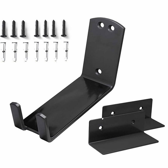 Black Heavy Duty Bike Wall Mount Hanger Rack for Garage Storage,Alloy Steel Pedal Hook with Rubber Padded,Space Saving Bicycle Holder for Road Mountain Hybrid Bikes