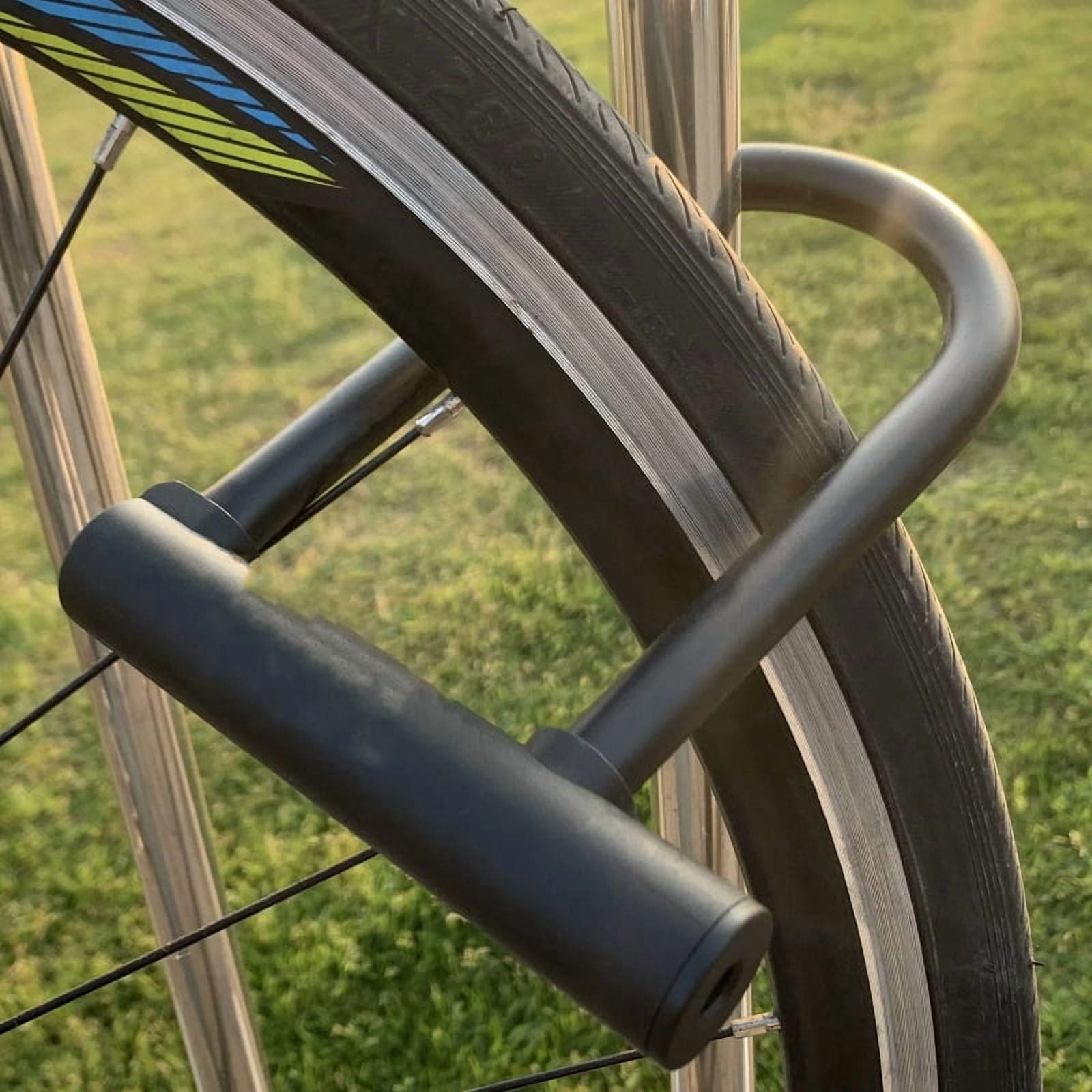 Black Heavy Duty Lock Secures for your bike, motorcycle, fence, or office door with this strong shackle lock