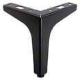 thumbnail image 1 of Black Heavy Duty Metal Furniture Legs, Modern Replacement Feet For Sofa Cabinet Chair Bed (Black), 1 of 9