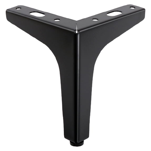 Black Heavy Duty Metal Furniture Legs, Modern Replacement Feet For Sofa Cabinet Chair Bed (Black)