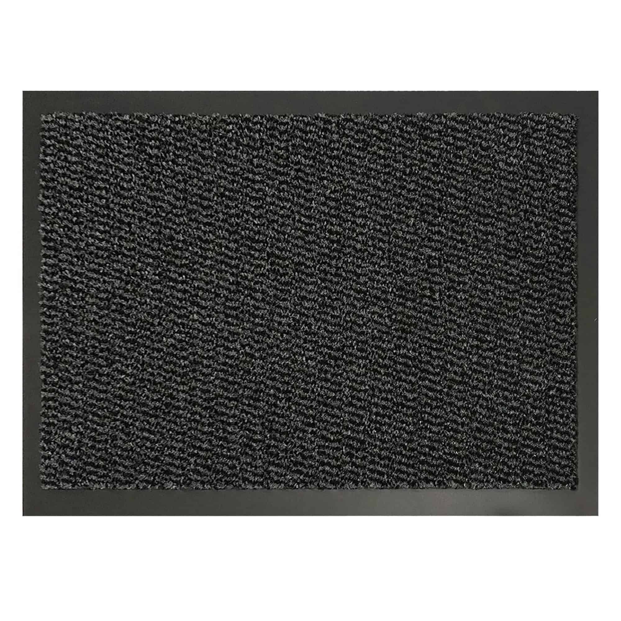 Black Heavy-Duty Rubber Door Mat - 32