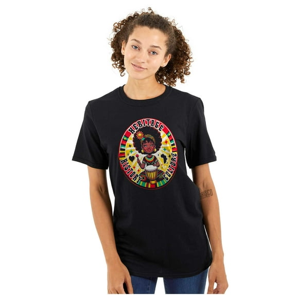 Black Heritage History Culture Women's Graphic T Shirt Tees Brisco Brands S