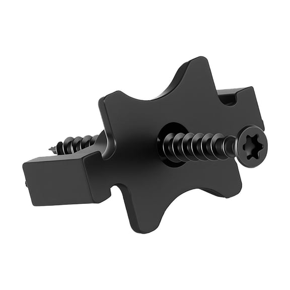 Black Hidden Deck Fasteners for Composite Decking - 500PCS Polypropylene T Clips with Screws, Fits 0.26 inch Board Gaps (Universal Design)