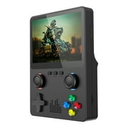 Black High Definition Handheld Game Console With Dual Joysticks For Gba Arcade Emulation And Two Player Gaming Experience In Black Color
