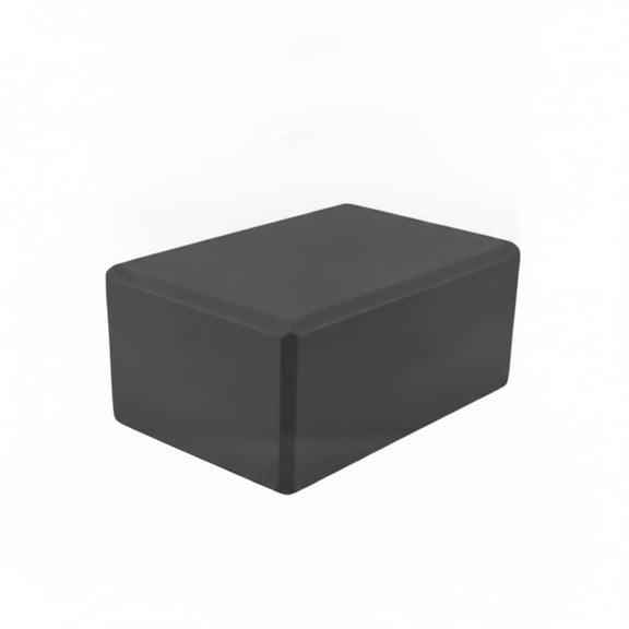 Black High Density EVA Foam Yoga Block with Textured Grip for Balance and Support