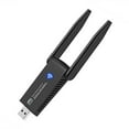 thumbnail image 1 of Black High-Gain WiFi Adapter USB 3.0 Dock 5GHz & 2.4G Wireless Network Card Dual Band Accessory, 1 of 8