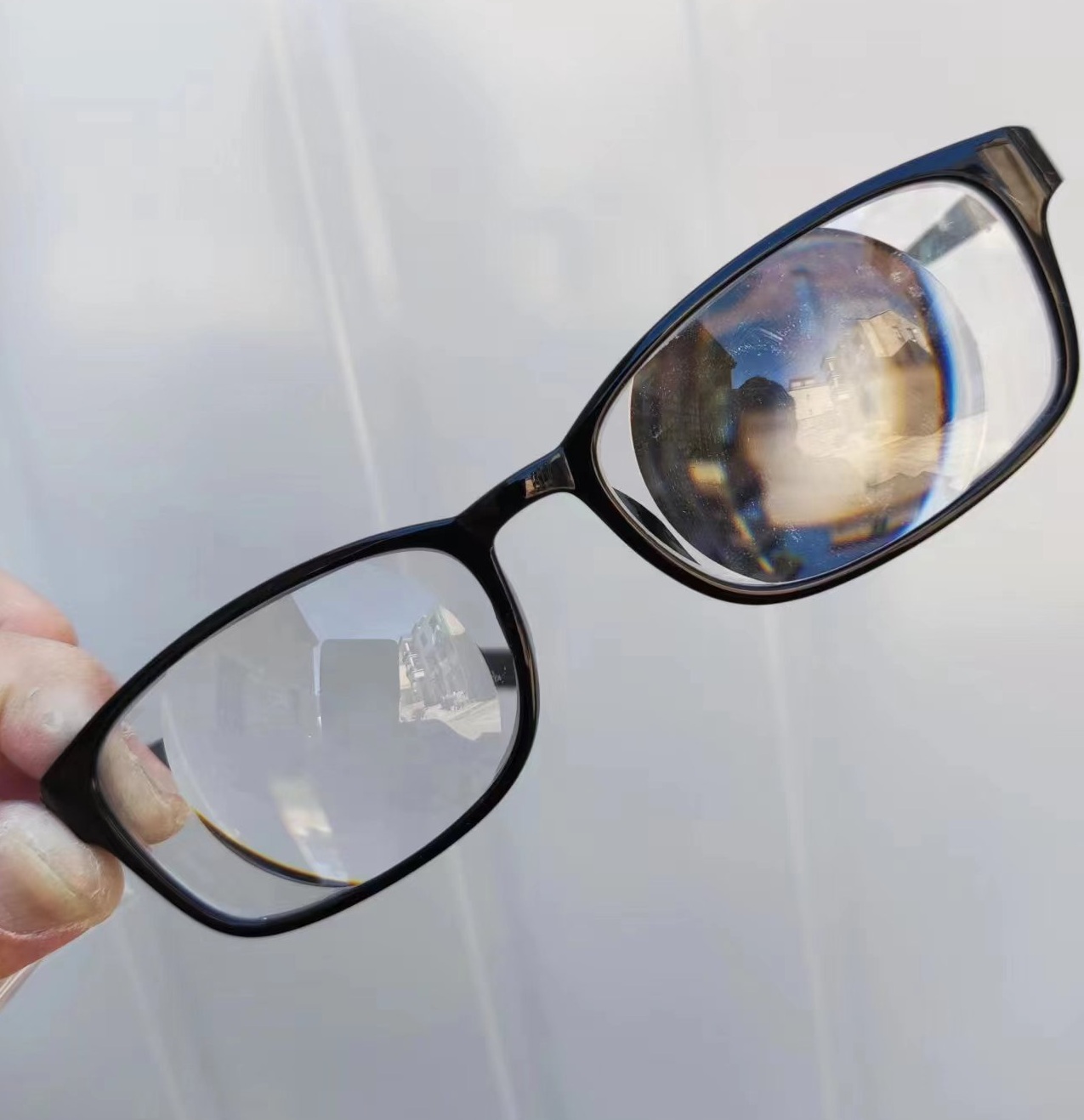 Black High Power Reading Glasses PC Rectangular Elderly Lightweight High Presbyopic Readers +10.00 Strength