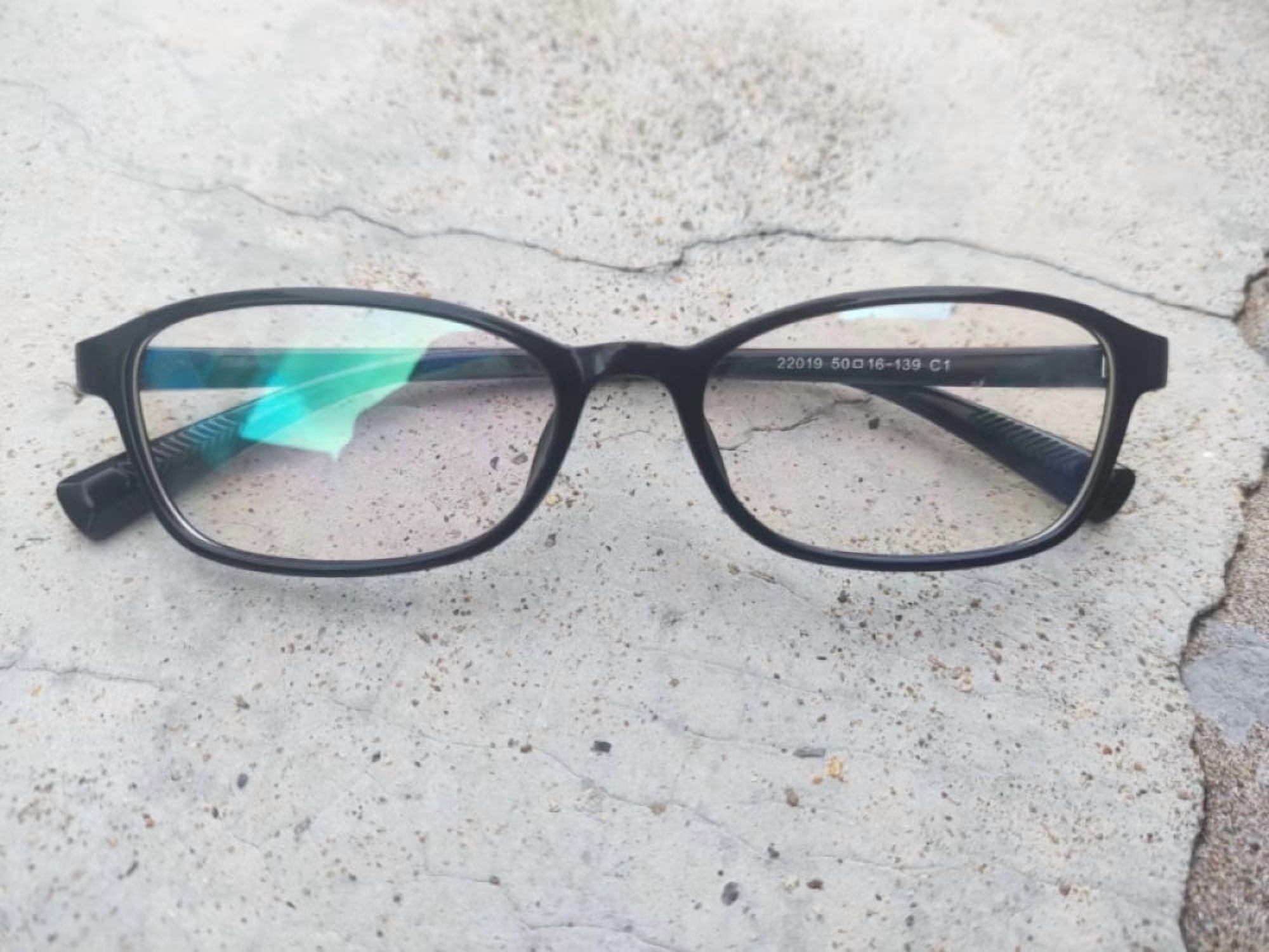 Black High Presbyopic Reading Glasses Elderly Lightweight Plastic Rectangular High Power Readers +7.00 Strength