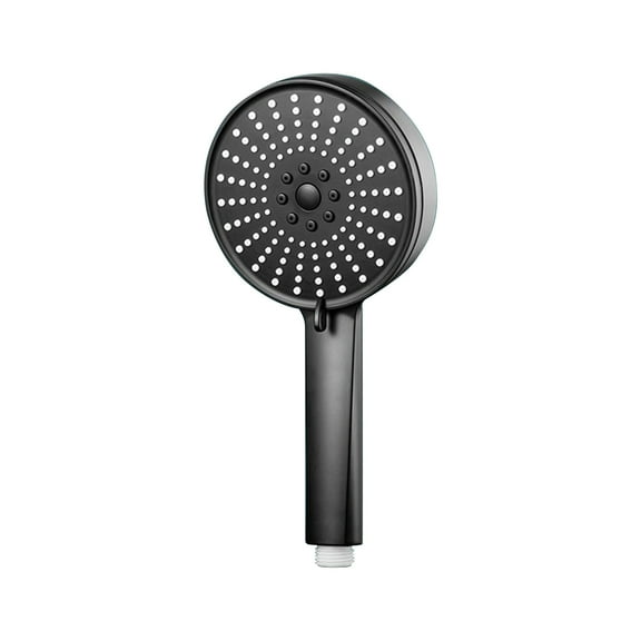 Black High Pressure Handheld Showerhead 5 Spray Modes Abs Plastic Shower Head With Strong Water Flow For Low Pressure Systems Easy Installation For Bathroom Shower Stall Kids Elderly Famil