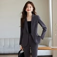 Black Highend Suit Jacket Women‘s Autumn 2024 New Small Professional