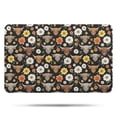 thumbnail image 1 of Black Highland Cow Flower Pattern Bathroom Rugs Mat,Non Slip Microfiber Bathroom Rug,Rubber Backing,Soft Bathroom Mats for Bathroom Floor,Tub and Shower,17x27in(43x68cm), 1 of 5