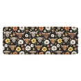 thumbnail image 1 of Black Highland Cow Flower Pattern Kitchen Rug Mat,Kitchen Runner Rugs Non Skid Washable,Decorative Kitchen Floor Mats for Kitchen,Sink,Laundry,17"x47.2", 1 of 7