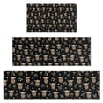 thumbnail image 1 of Black Highland Cow Flower Pattern Kitchen Rugs Sets Of 3,Kitchen Runner Rugs Non Skid Washable,Decorative Kitchen Floor Mats for Kitchen,Sink,Laundry,17"x30"+ 17"x47" + 17"x59", 1 of 6