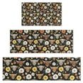 thumbnail image 1 of Black Highland Cow Flower Pattern Kitchen Rugs Sets Of 3,Kitchen Runner Rugs Non Skid Washable,Decorative Kitchen Floor Mats for Kitchen,Sink,Laundry,17"x30"+ 17"x47" + 17"x59", 1 of 6