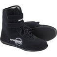 thumbnail image 1 of Black Hightop Racing Shoes, 9.5, SFI 3.3/5, Flexible Leather, 1 of 6