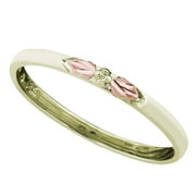 Black Hills 10k Green Gold stackable Ring