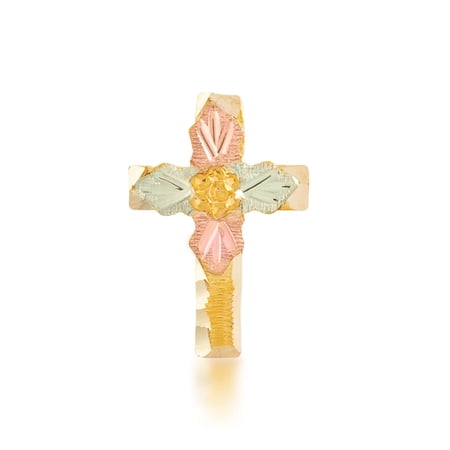 Black Hills Gold Cross Tie Tack - Multi