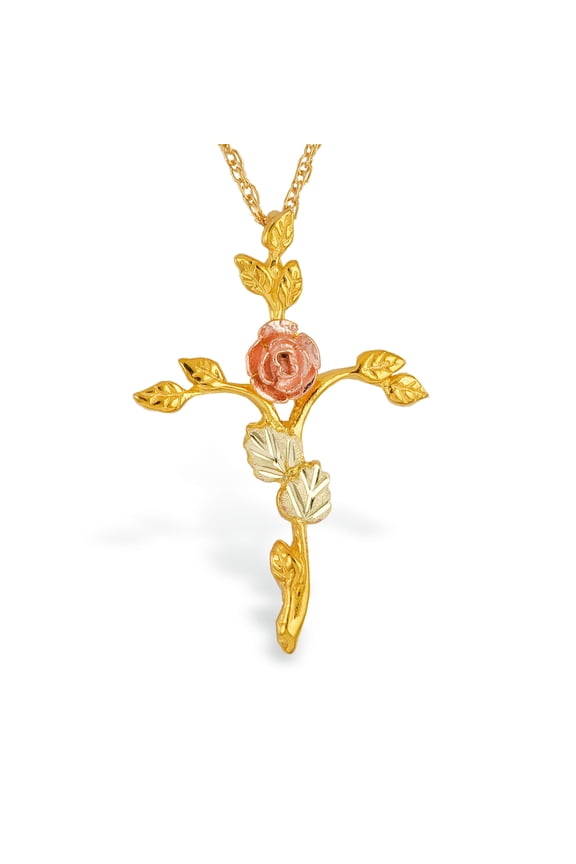 Rose Cross Pendant