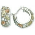 thumbnail image 1 of Black Hills Gold Sterling Silver Hoop Earrings - 0.28 x 0.7 in., 1 of 1