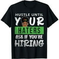 thumbnail image 1 of Black History Afro Woman Hustle Saying African American Girl T-Shirt, 1 of 5