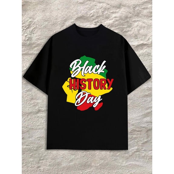 Black History Day men's black Daytime and weekend wear Original Unisex Shirt Printed tshirts Original Unisex Shirt Graphic Tee tshirts Fashion Unisex Shirt Graphic Tee tshirts