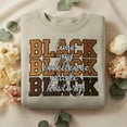 thumbnail image 1 of Black History Embroidered Sweatshirt, Love Joy Excellence Pride Shirt, Empowerment Sweater, Cultural Pride Crewneck, Inspirational Statement, 1 of 5