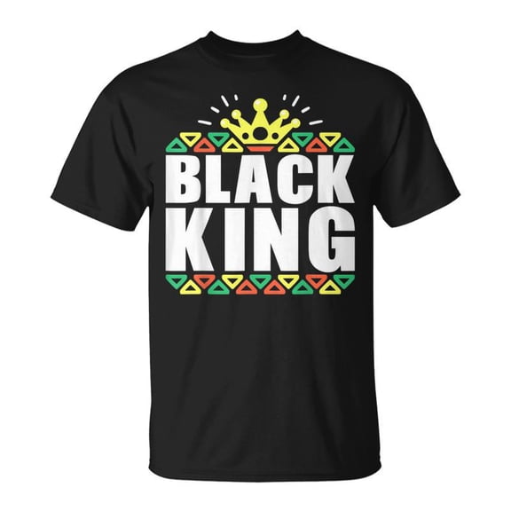 Black History For Men Boys Kids Black King African Pride Tshirt