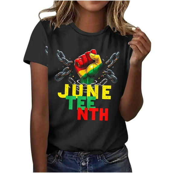 Black History Graphic Tees for Women Plus Size Short Sleeve African American T-Shirt Summer Casual Tops Multicolor, XXXXXL