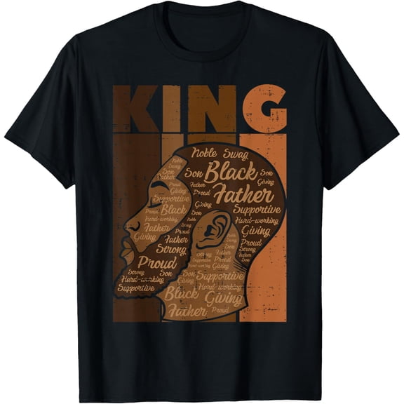 Black History King Father Melanin African American Dad Men T-Shirt TShirt