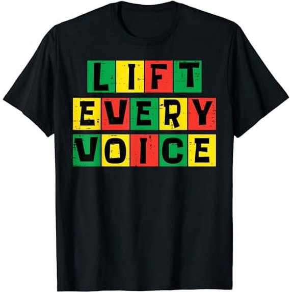 Black History Lift Every Voice African Pride Men Women Kids T-Shirt