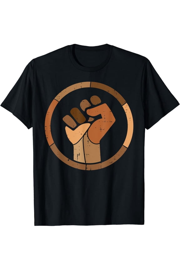 Black History Melanin Fist African Pride Men Women Kids T-Shirt