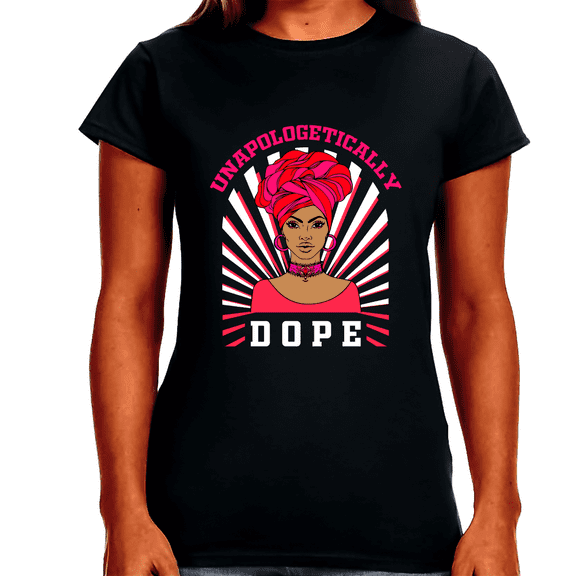 Black History Melanin T-shirt for Women Freedom Day Womens Black Pride Tee
