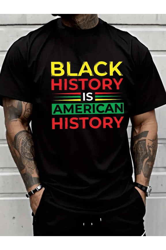 Black History Men's black Summer wear Vintage-inspired, comfortable fit Vintage Unisex Shirt Graphic tshirts Unique Design Unisex Shirt Graphic Tee tshirts