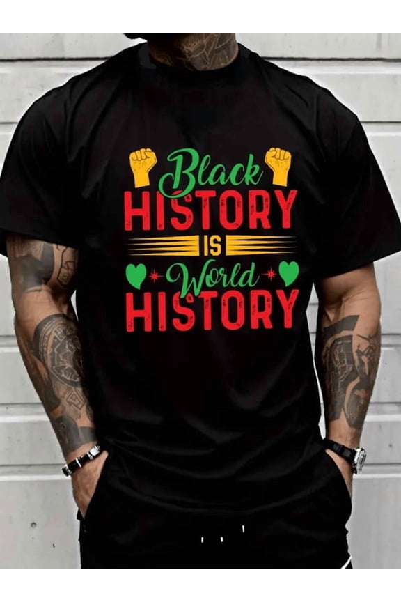 Black History Mens black Summer wear Vintage-inspired, comfortable fit Retro Unisex Shirt Crewneck tshirts Basic Unisex Shirt Graphic Tee tshirts Retro Unisex Shirt Printed tshirts