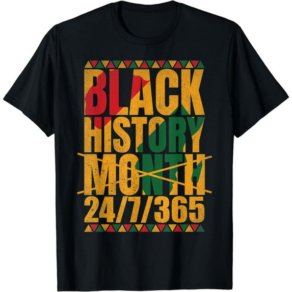 Black History Month 2023 Black History 24/7/365 T-Shirt
