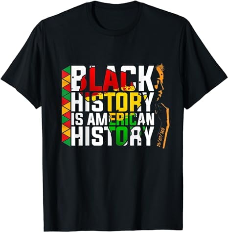 Black History Month 2024 Black History 24/7/365 Melanin T-Shirt ...
