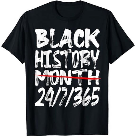 Black History Month 2024 Black History 365 Melanin Pride T-Shirt
