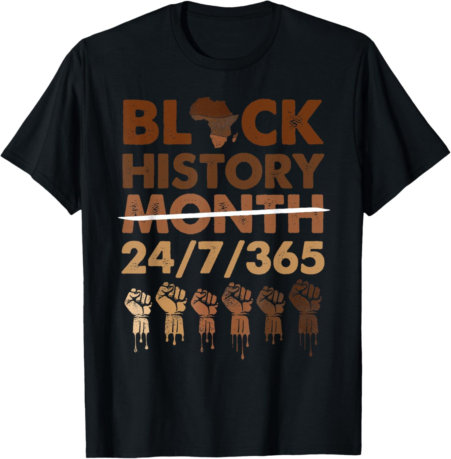 Black History Month 2025 Black History 365 Melanin Pride TShirt