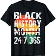 thumbnail image 1 of Black History Month 24/7/365 Shirt Africa for Men Women Kids T-Shirt, 1 of 3