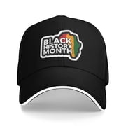 Black History Month Africa Men Women Sandwich Cap Classic Baseball Capunisex Adjustable Casquette Dad Hat