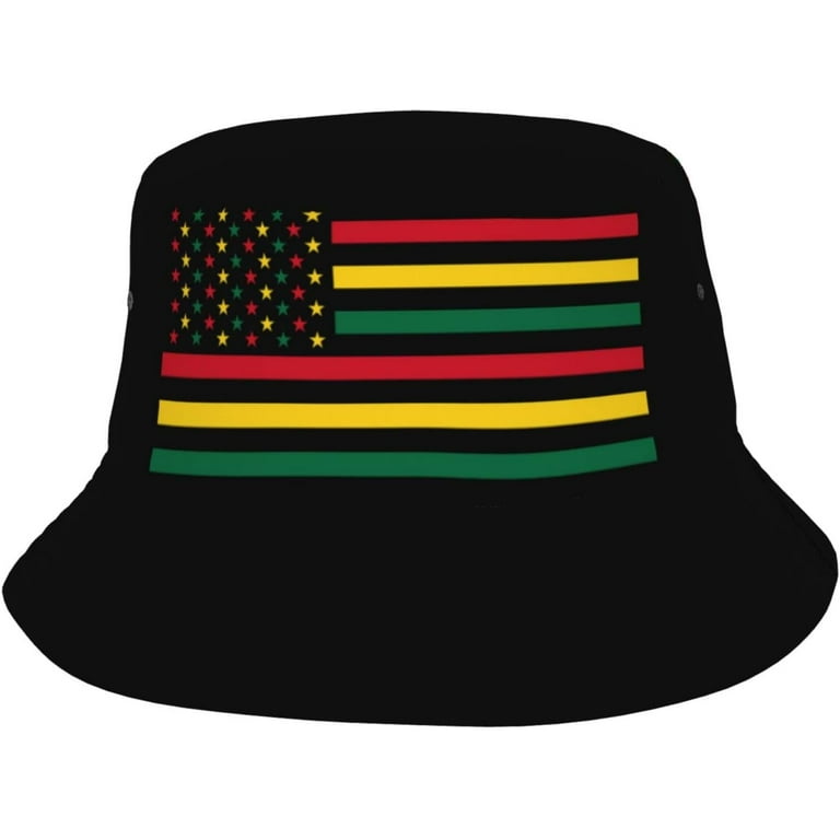 Black History Month African American Bucket Hat for Women Men Unisex Sun  Cap Packable Outdoor Fisherman Hat Headwear