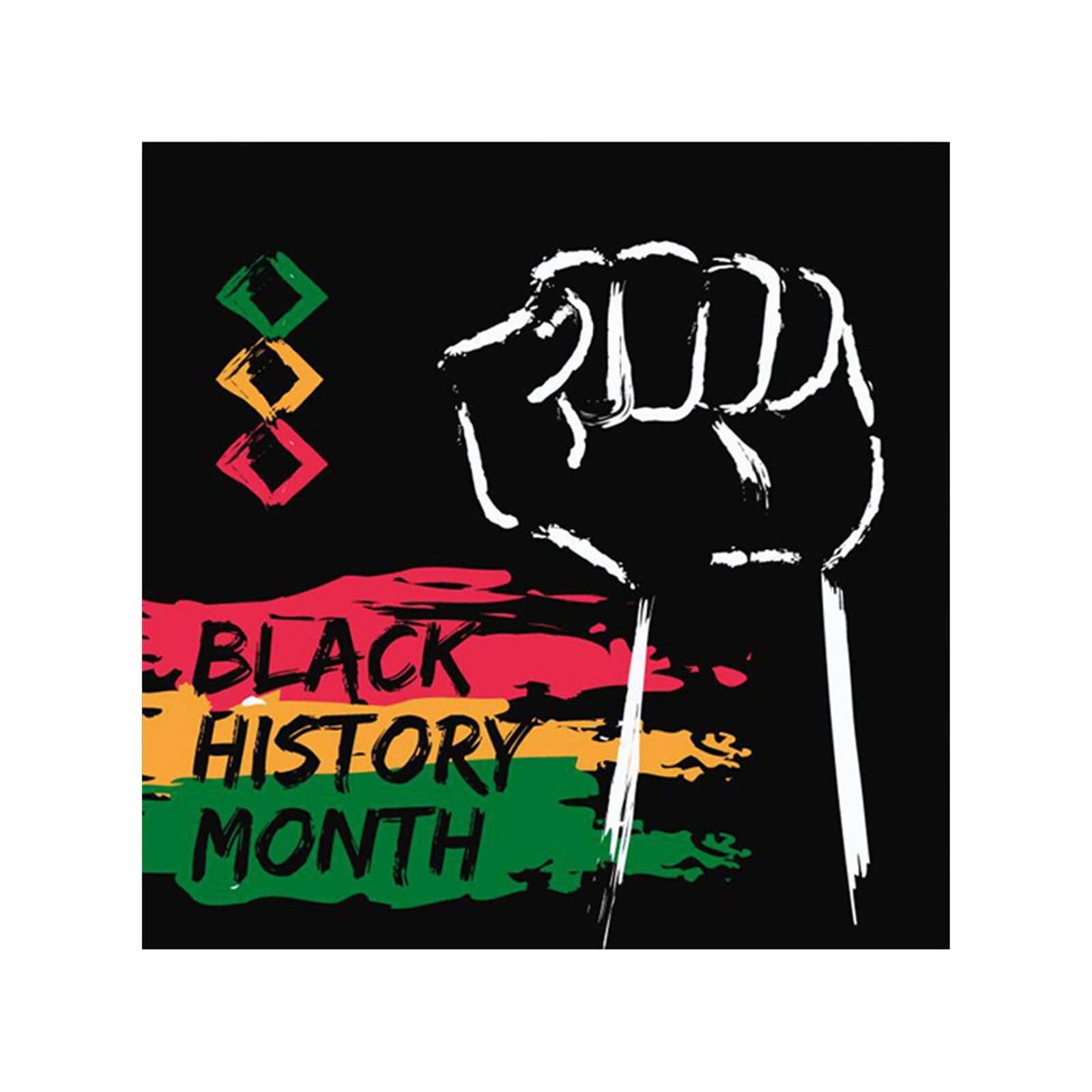 Black History Month Anniversary Decorative Painting Single Canvas Core