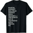 thumbnail image 1 of Black History Month Black Leader's Graphic Design T-Shirt, 1 of 3