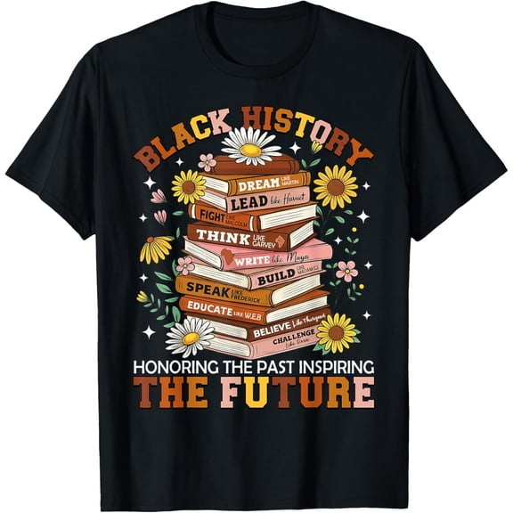 Black History Month Black Leaders African American Teachers T-Shirt Tops Tee