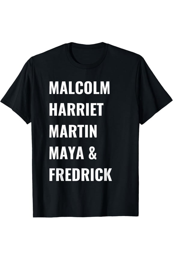 Black History Month Civil Rights activists changed the world T-ShirtMen's and women's gift, black and white T-shirt, size: Extra large S-4XL