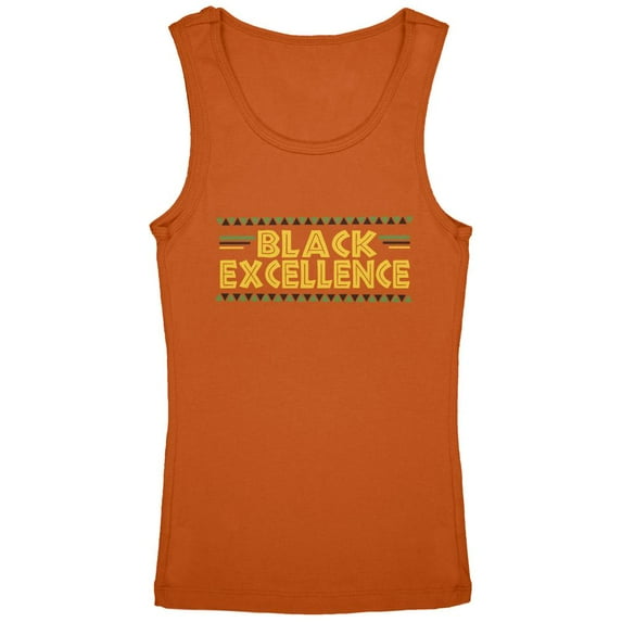 Black History Month Excellence Pan African Colors Youth Girls Tank Top Pumpkin YLG