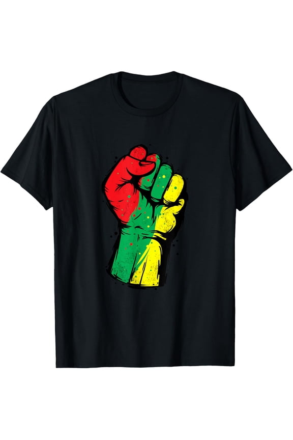 Black History Month Fist Black Power Women Men T-Shirt Shirts